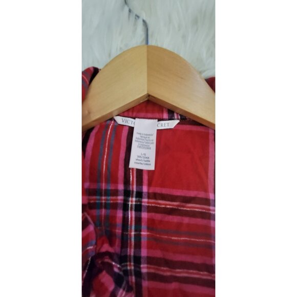 Victorias Secret Red Plaid Pajama Set L/XL - Picture 4 of 11